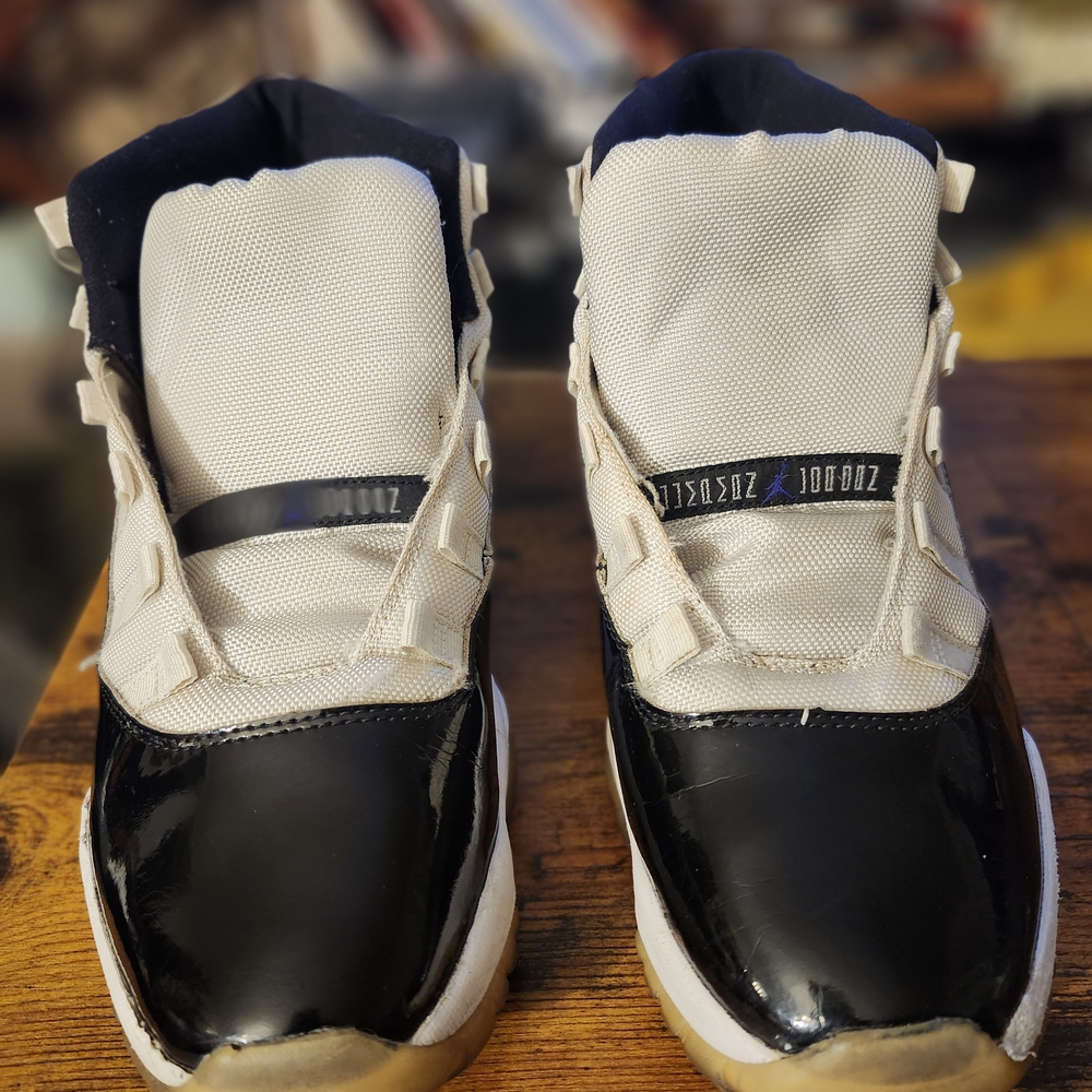 Jordan Black and White High-Top Sneakers